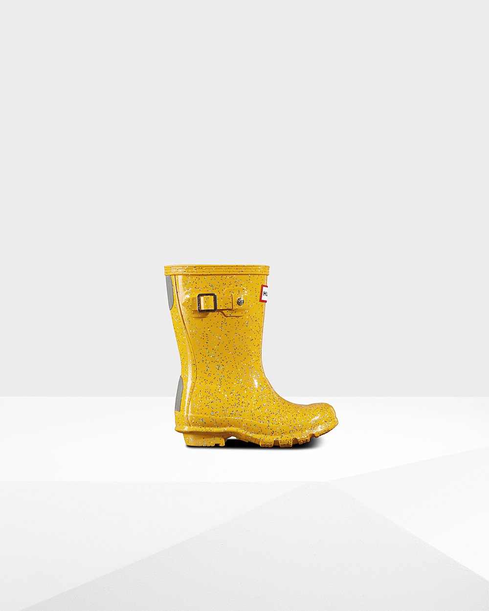 Kids Rain Boots - Hunter Original Little Giant Glitter (75HXCQMUI) - Yellow